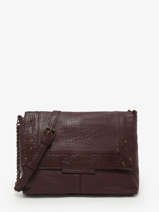 Cross Body Tas Felizia Leder Pieces Bruin felizia 17116819